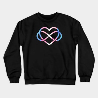 Polyamory Heart - Trans Pride Crewneck Sweatshirt